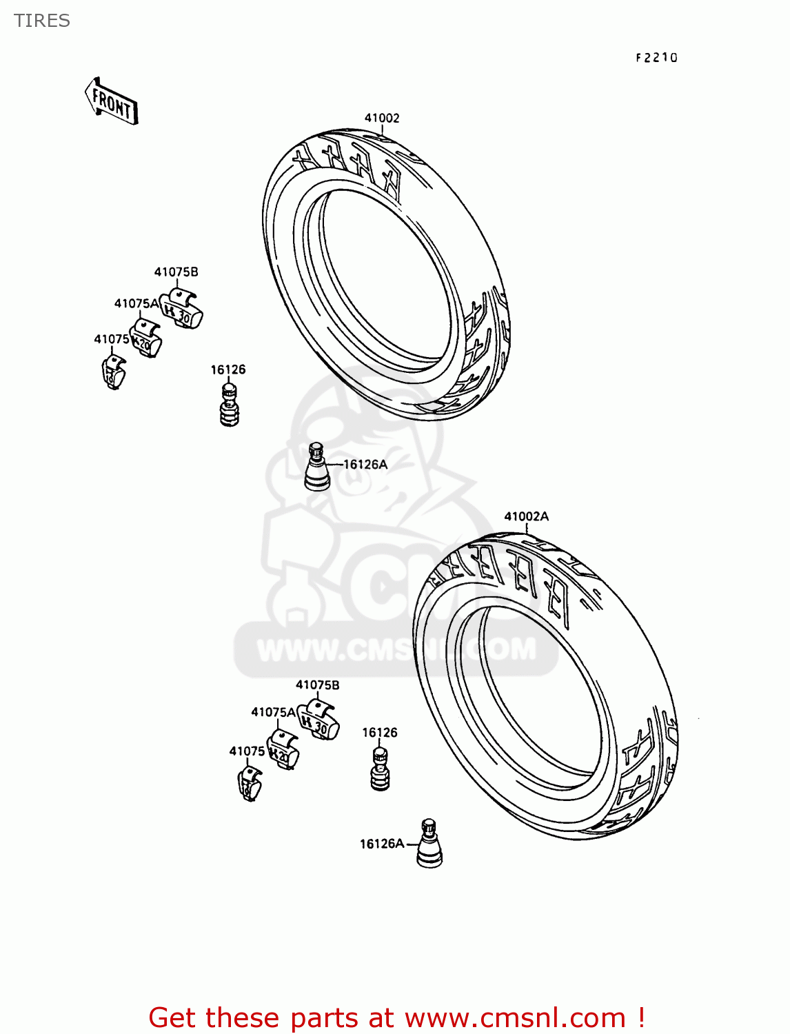 TIRES EX400A2 GPZ400S 1988 SWEDEN