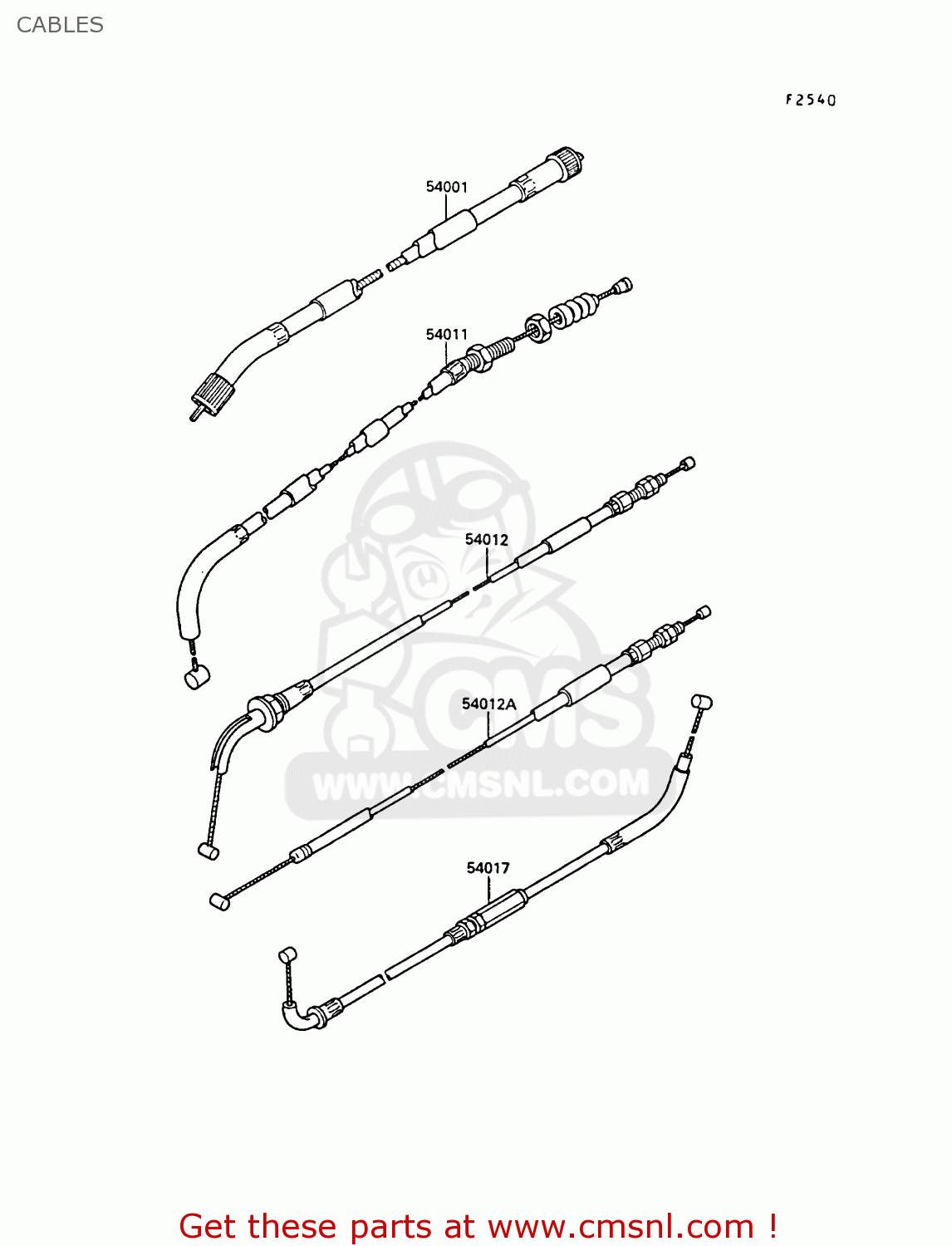CABLES EX400A2 GPZ400S 1988 SWEDEN