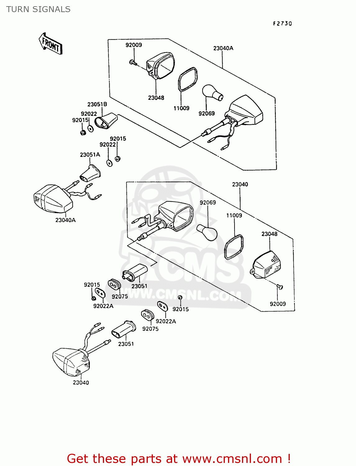 TURN SIGNALS EX400A2 GPZ400S 1988 SWEDEN