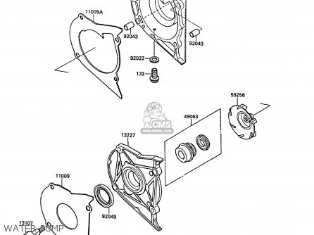 WATER PUMP - EX400A2 GPZ400S 1988 SWEDEN