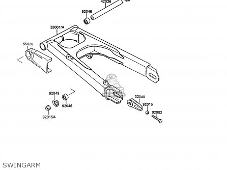 SWINGARM - EX400A2 GPZ400S 1988 SWEDEN