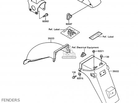 FENDERS - EX400A2 GPZ400S 1988 SWEDEN
