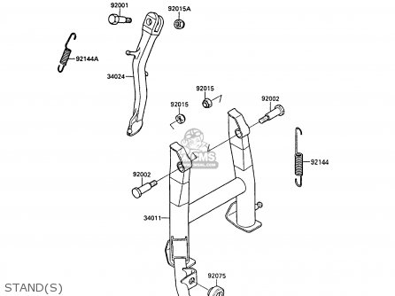 STAND(S) - EX400A2 GPZ400S 1988 SWEDEN