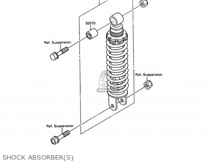 SHOCK ABSORBER(S) - EX400A2 GPZ400S 1988 SWEDEN