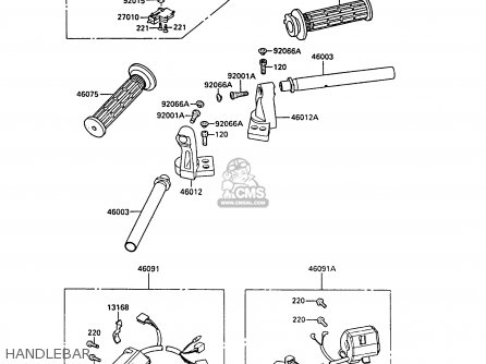 HANDLEBAR - EX400A2 GPZ400S 1988 SWEDEN