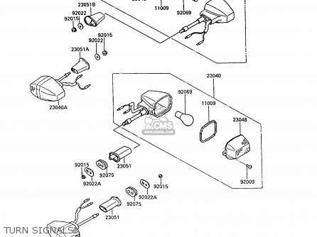 TURN SIGNALS - EX400A2 GPZ400S 1988 SWEDEN