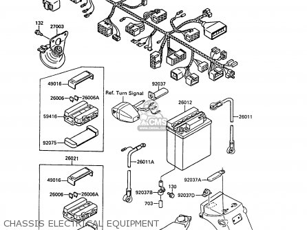 CHASSIS ELECTRICAL EQUIPMENT - EX400A2 GPZ400S 1988 SWEDEN