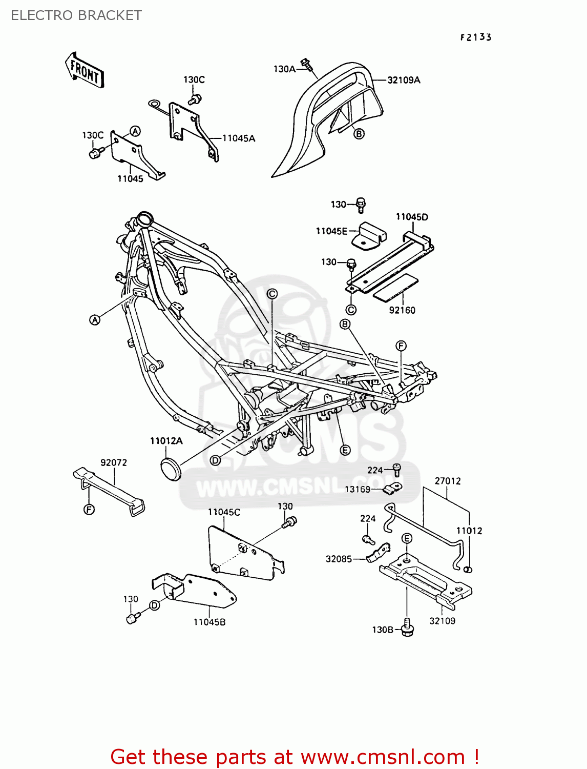 ELECTRO BRACKET EX400A3 GPZ400S 1989 SWEDEN