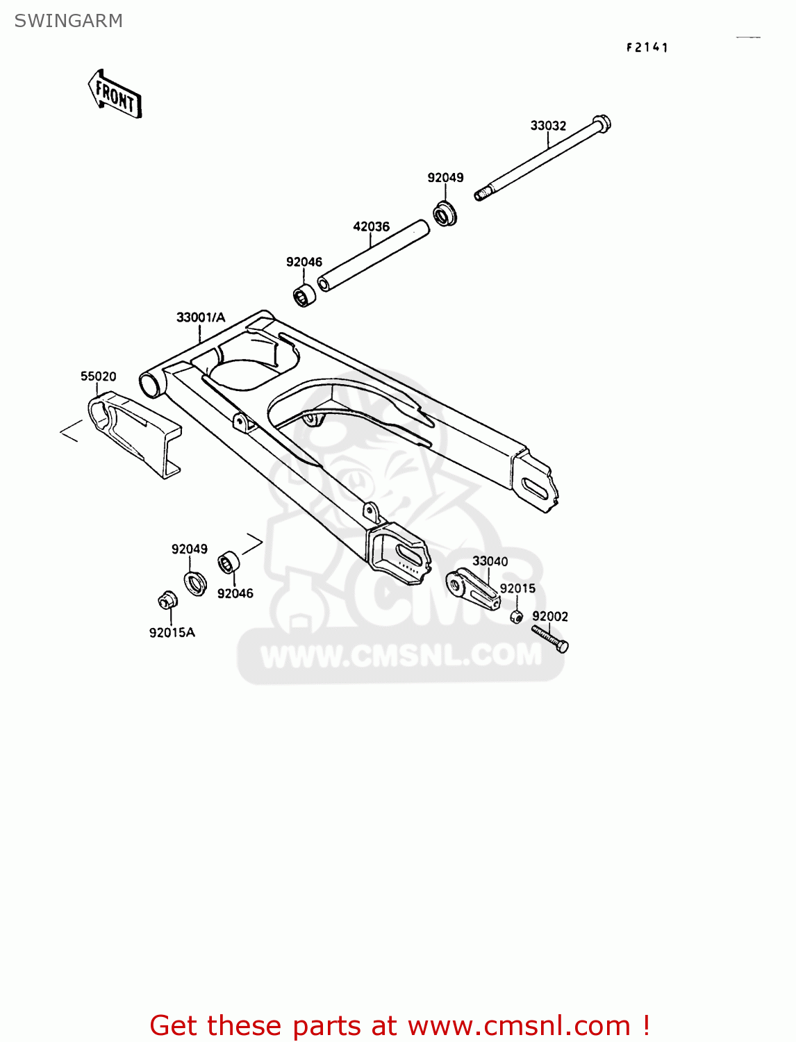 SWINGARM EX400A3 GPZ400S 1989 SWEDEN