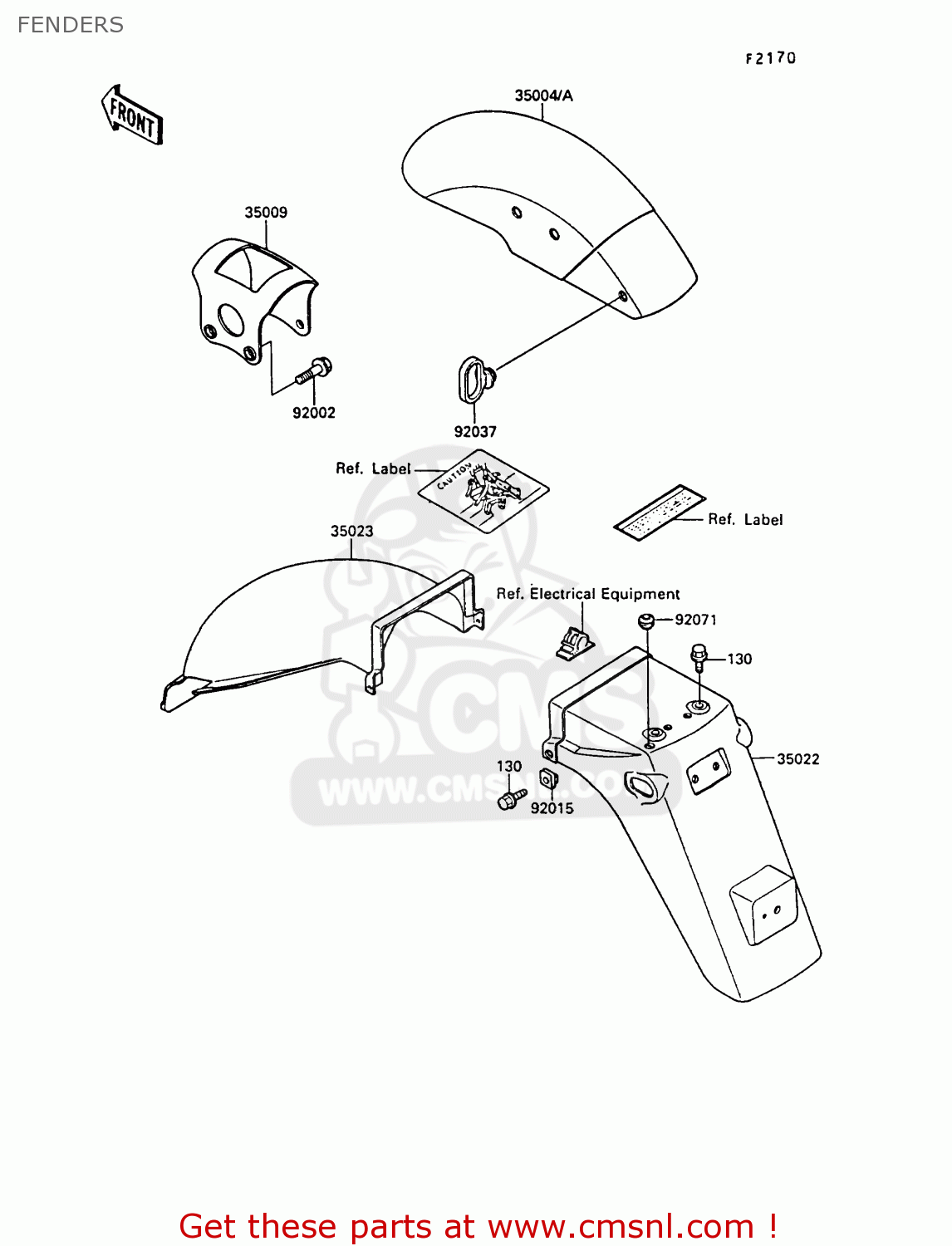 FENDERS EX400A3 GPZ400S 1989 SWEDEN