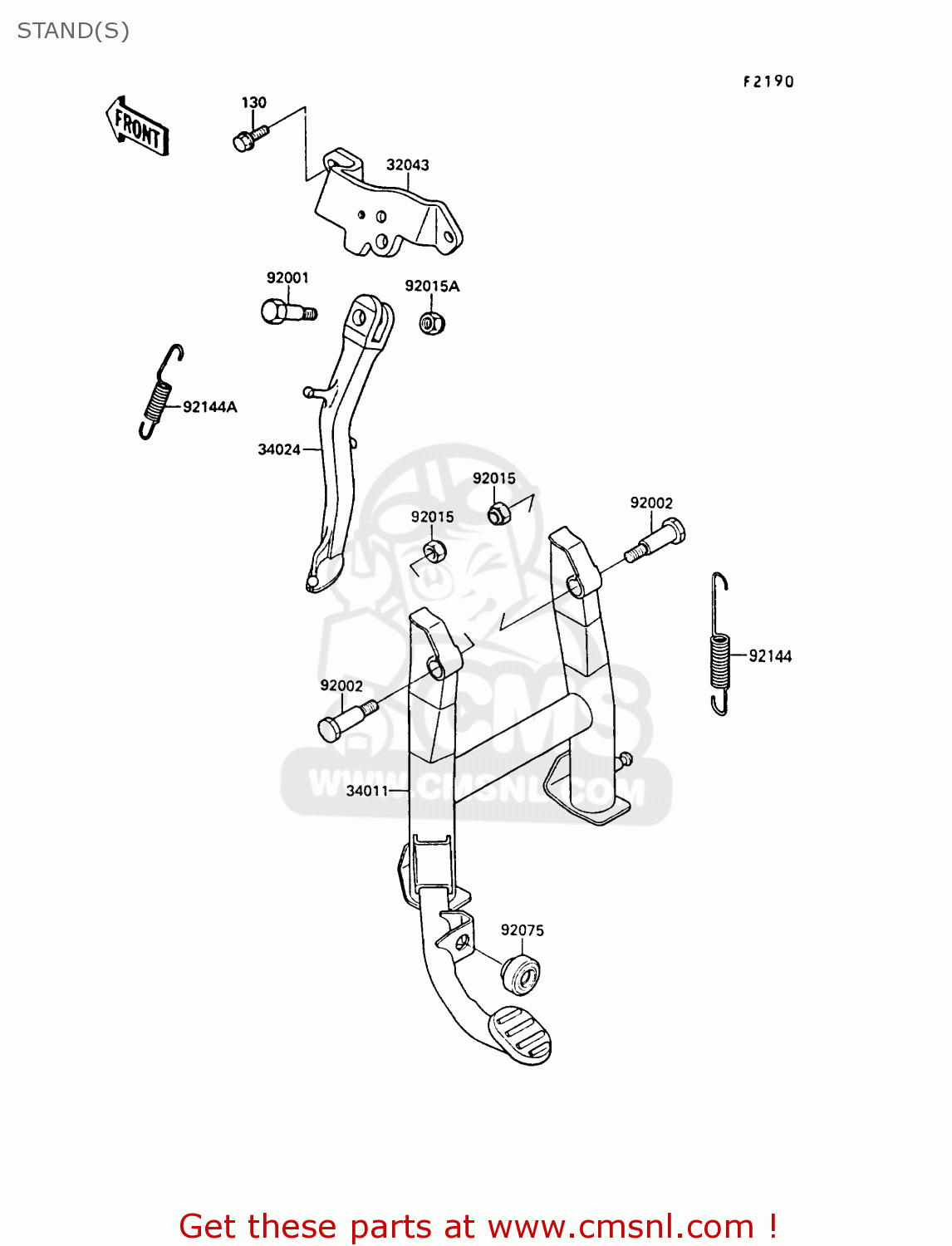 STAND(S) EX400A3 GPZ400S 1989 SWEDEN
