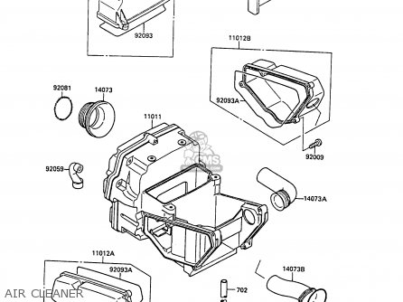AIR CLEANER - EX400A3 GPZ400S 1989 SWEDEN