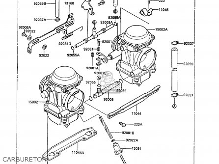 CARBURETOR - EX400A3 GPZ400S 1989 SWEDEN