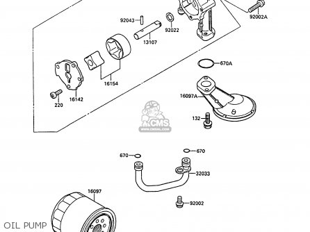 OIL PUMP - EX400A3 GPZ400S 1989 SWEDEN