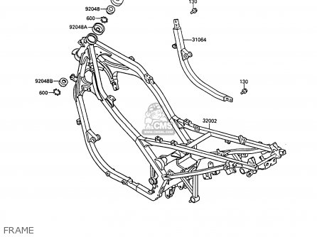 FRAME - EX400A3 GPZ400S 1989 SWEDEN