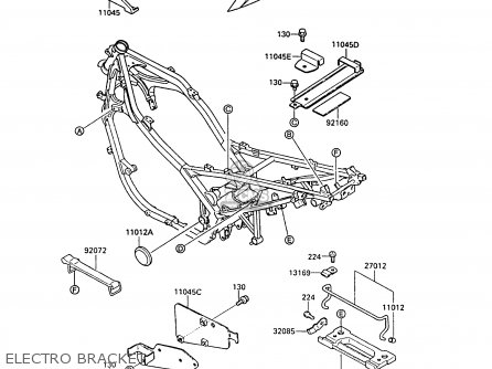 ELECTRO BRACKET - EX400A3 GPZ400S 1989 SWEDEN