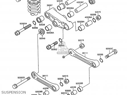 SUSPENSION - EX400A3 GPZ400S 1989 SWEDEN