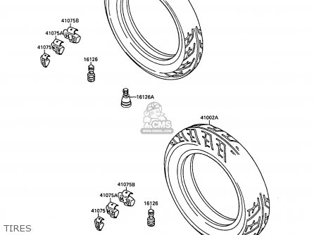 TIRES - EX400A3 GPZ400S 1989 SWEDEN