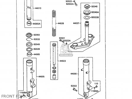 FRONT FORK - EX400A3 GPZ400S 1989 SWEDEN