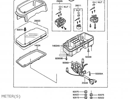 METER(S) - EX400A3 GPZ400S 1989 SWEDEN