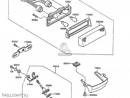 TAILLIGHT(S) - EX400A3 GPZ400S 1989 SWEDEN