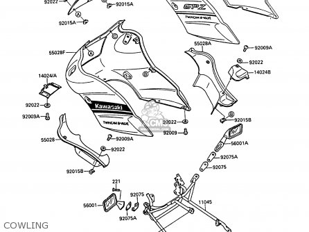 COWLING - EX400A3 GPZ400S 1989 SWEDEN