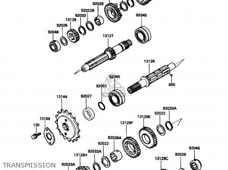 TRANSMISSION - EX500A1 1987 USA CALIFORNIA CANADA