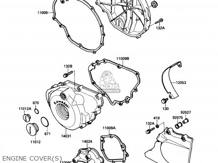 ENGINE COVER(S) - EX500A1 1987 USA CALIFORNIA CANADA