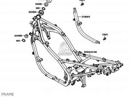 FRAME - EX500A1 1987 USA CALIFORNIA CANADA