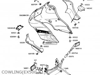 COWLING(EX500-A1) - EX500A1 1987 USA CALIFORNIA CANADA
