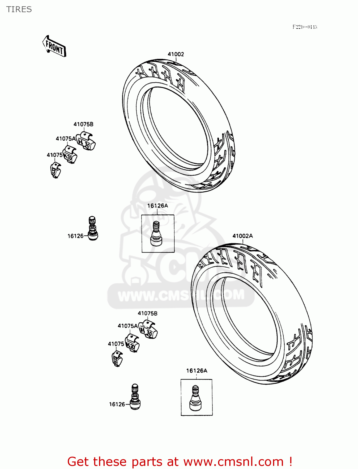 TIRES EX500A1 GPZ500S 1987 EUROPE UK FR AR FG GR IT NR SD SP ST