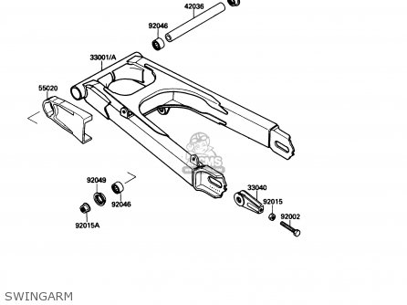 SWINGARM - EX500A2 1988 USA CALIFORNIA CANADA