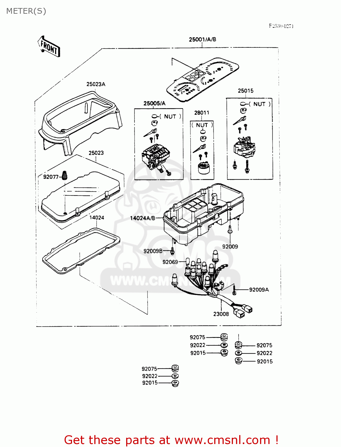 METER(S) EX500A2 GPZ500S 1988 EUROPE UK AR SD