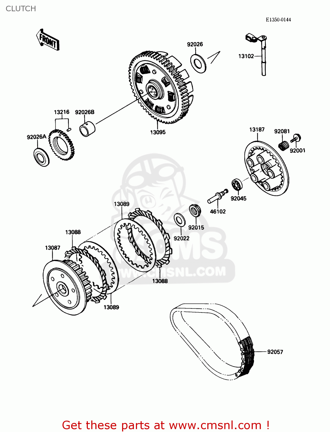 CLUTCH EX500A3 1989 USA CALIFORNIA CANADA