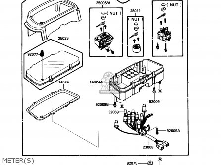METER(S) - EX500A3 1989 USA CALIFORNIA CANADA