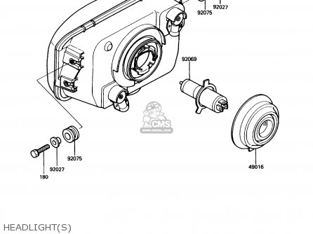 HEADLIGHT(S) - EX500A3 1989 USA CALIFORNIA CANADA