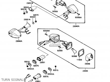 TURN SIGNALS - EX500A3 1989 USA CALIFORNIA CANADA