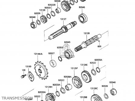 TRANSMISSION - EX500A3 GPZ500S 1989 EUROPE UK AR