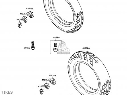 TIRES - EX500A3 GPZ500S 1989 EUROPE UK AR