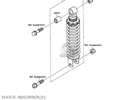 SHOCK ABSORBER(S) - EX500A3 GPZ500S 1989 EUROPE UK AR