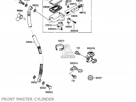FRONT MASTER CYLINDER - EX500A3 GPZ500S 1989 EUROPE UK AR
