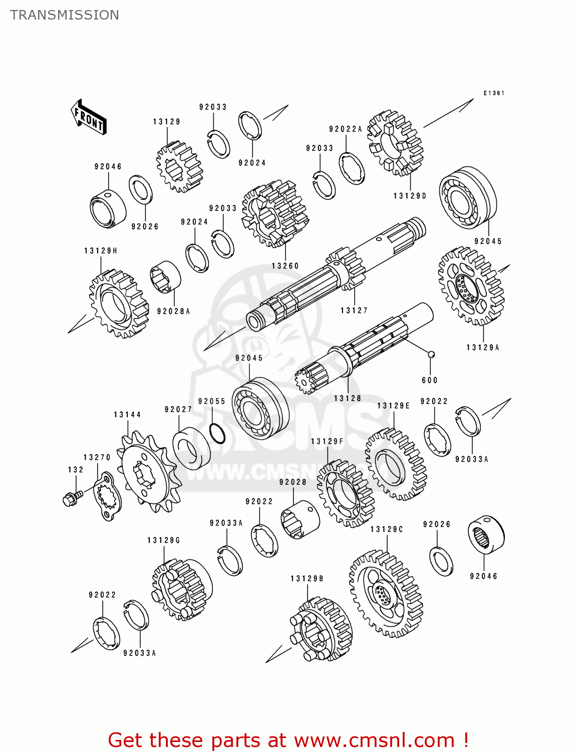 TRANSMISSION EX500A4 1990 USA CALIFORNIA CANADA