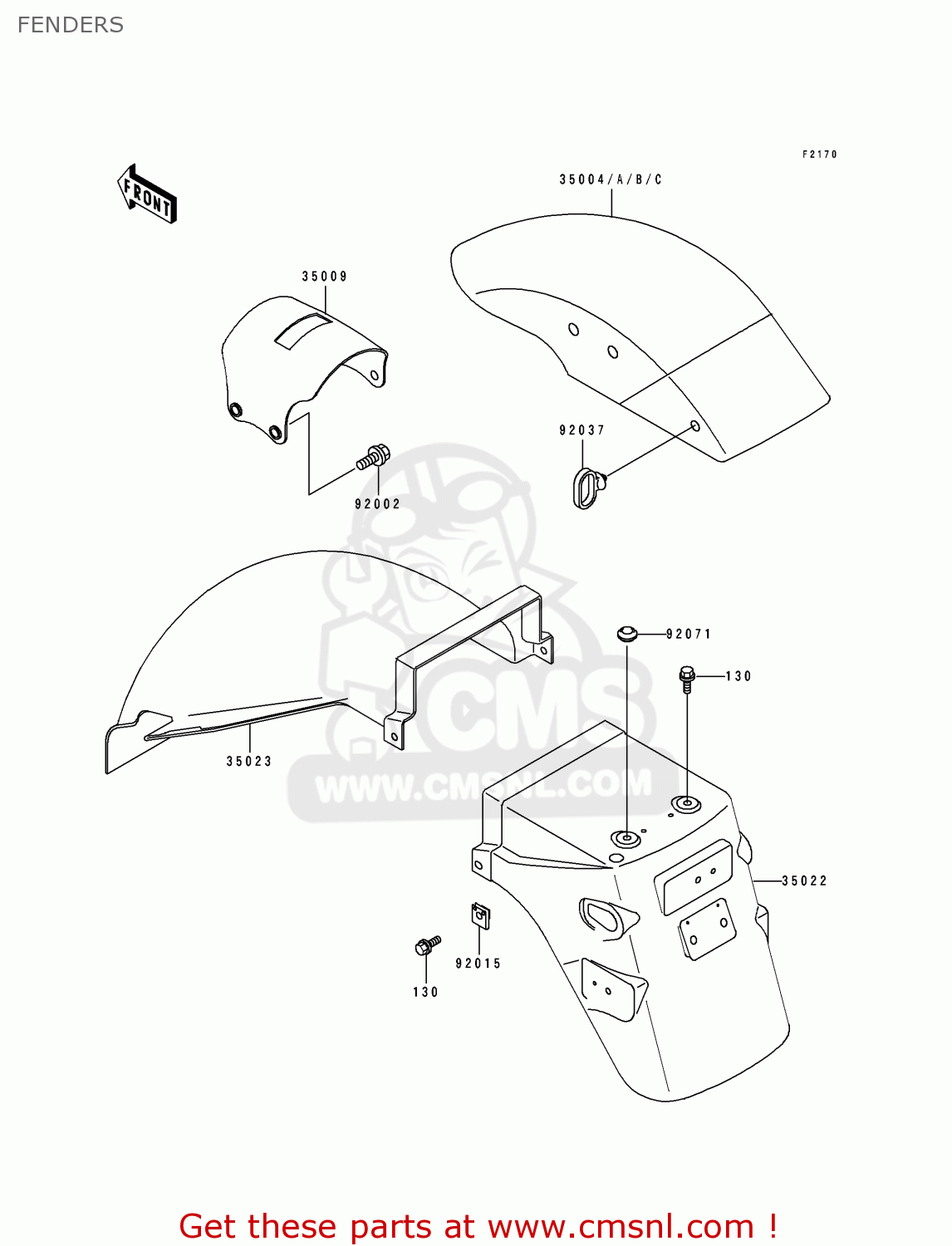 FENDERS EX500A4 1990 USA CALIFORNIA CANADA