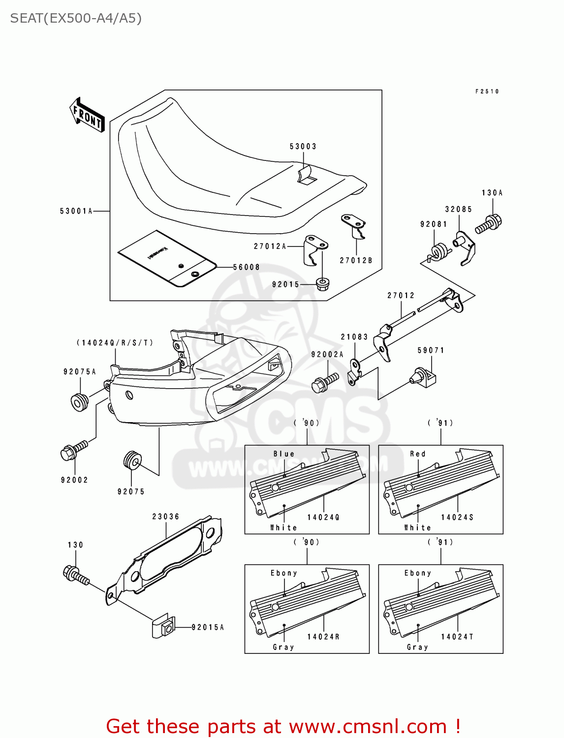 SEAT(EX500-A4/A5) EX500A4 1990 USA CALIFORNIA CANADA
