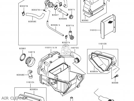 AIR CLEANER - EX500A4 1990 USA CALIFORNIA CANADA