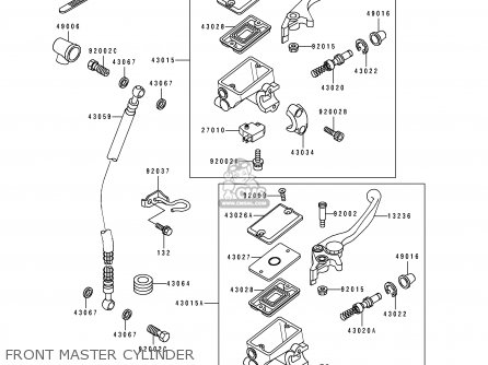 FRONT MASTER CYLINDER - EX500A4 1990 USA CALIFORNIA CANADA