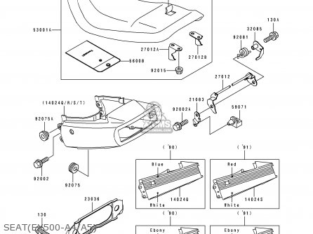 SEAT(EX500-A4/A5) - EX500A4 1990 USA CALIFORNIA CANADA