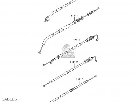 CABLES - EX500A4 1990 USA CALIFORNIA CANADA