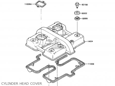 CYLINDER HEAD COVER - EX500A4 GPZ500S 1990 UNITED KINGDOM AR