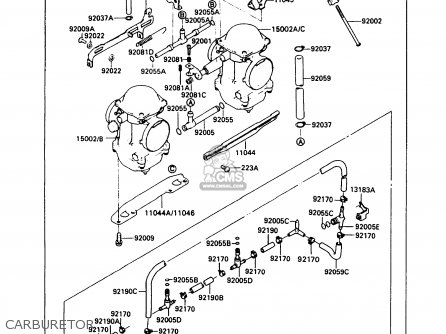 CARBURETOR - EX500A4 GPZ500S 1990 UNITED KINGDOM AR